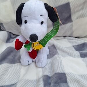 Plush Dog Toy - Black and White